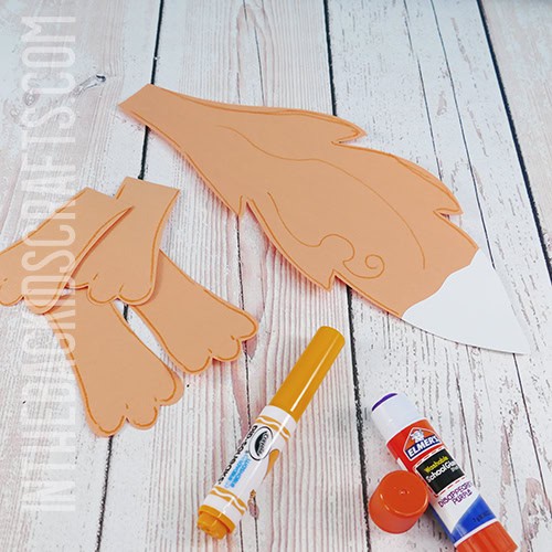 EASY FOX CRAFT FOR KIDS STEP 4