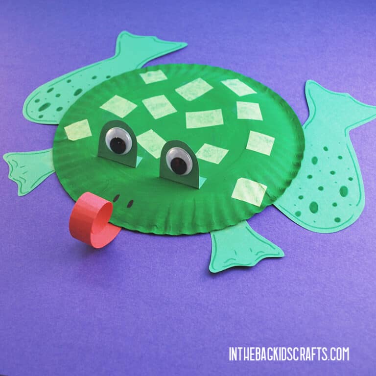 PAPER PLATE FROG CRAFT