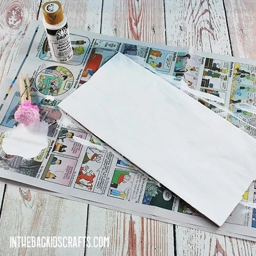 HALLOWEEN ACTIVITY GHOST CRAFT STEP 1