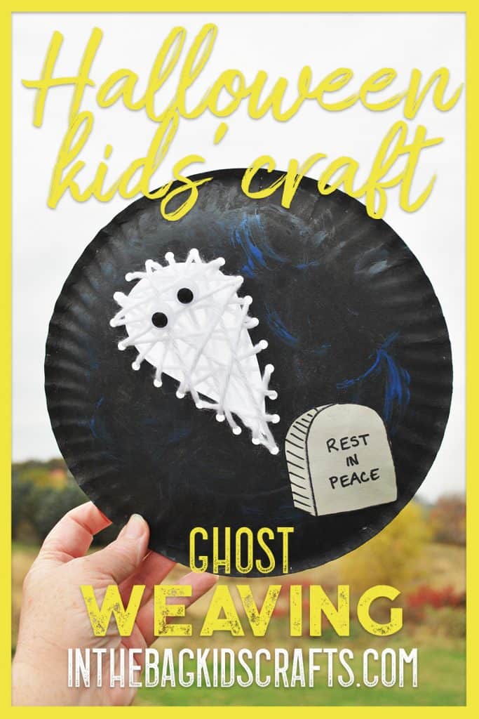 halloween ghost kids' craft 