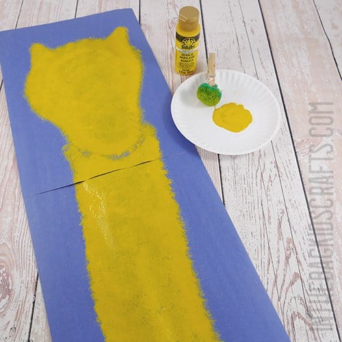 GIRAFFE CRAFT FOR PRESCHOOLERS STEP 1