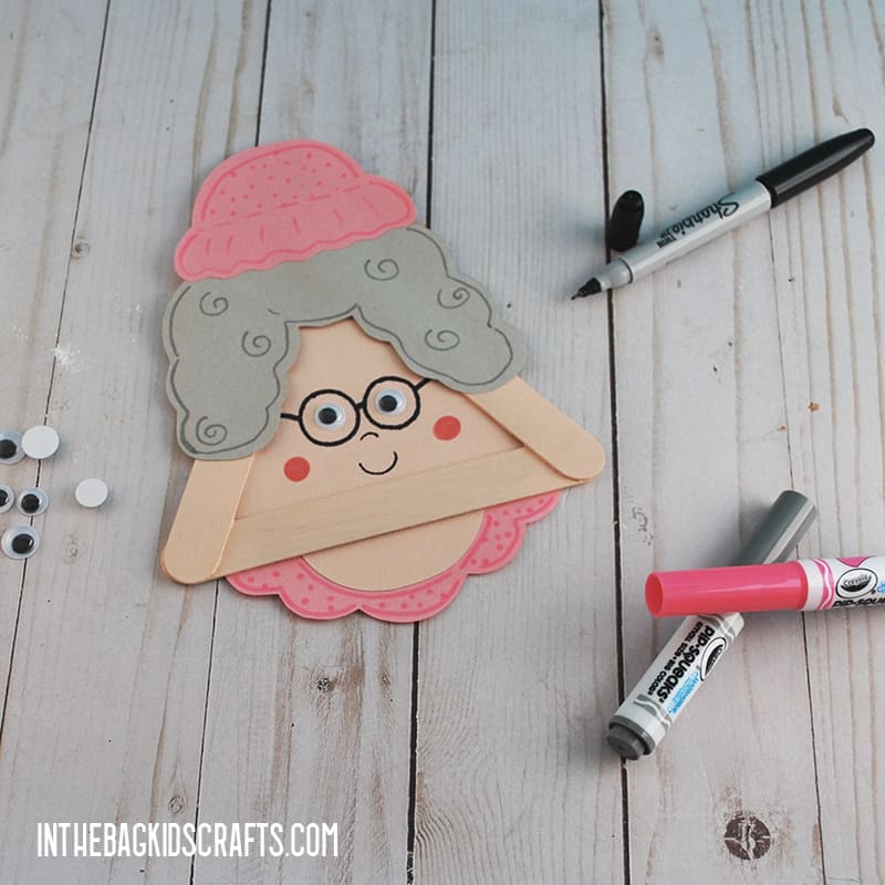 LITTLE RED RIDING HOOD CRAFTS GRANNY STEP 5