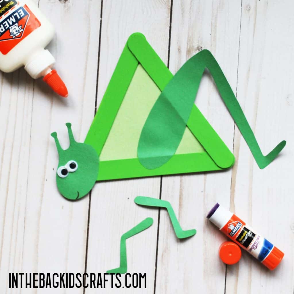 INSECT CRAFTS FOR KIDS GRASSHOPPER