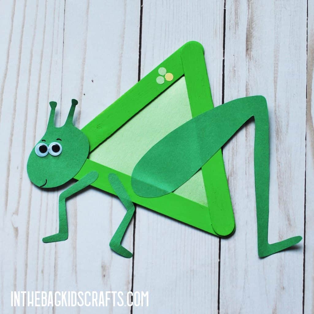 INSECT KIDS CRAFTS GRASSHOPPER