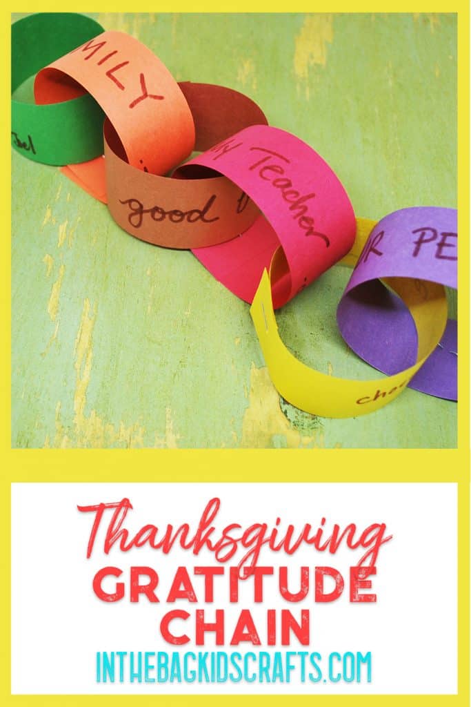 Thanksgiving craft gratitude chain