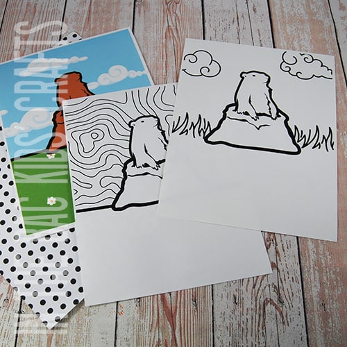 Groundhog Day Craft step 1