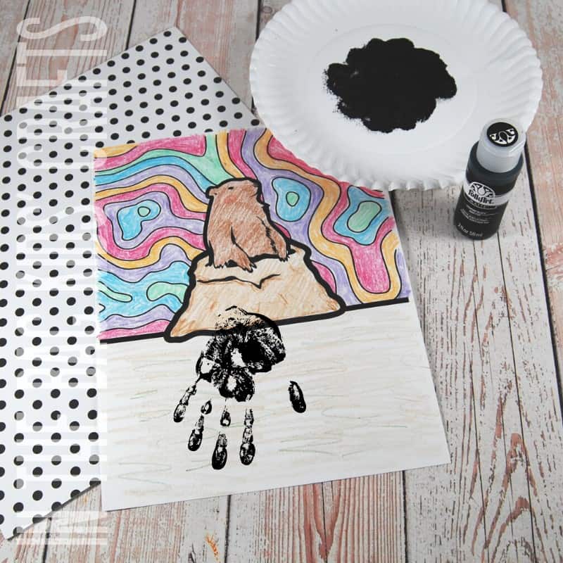 Groundhog Day Printable Activity Step 3