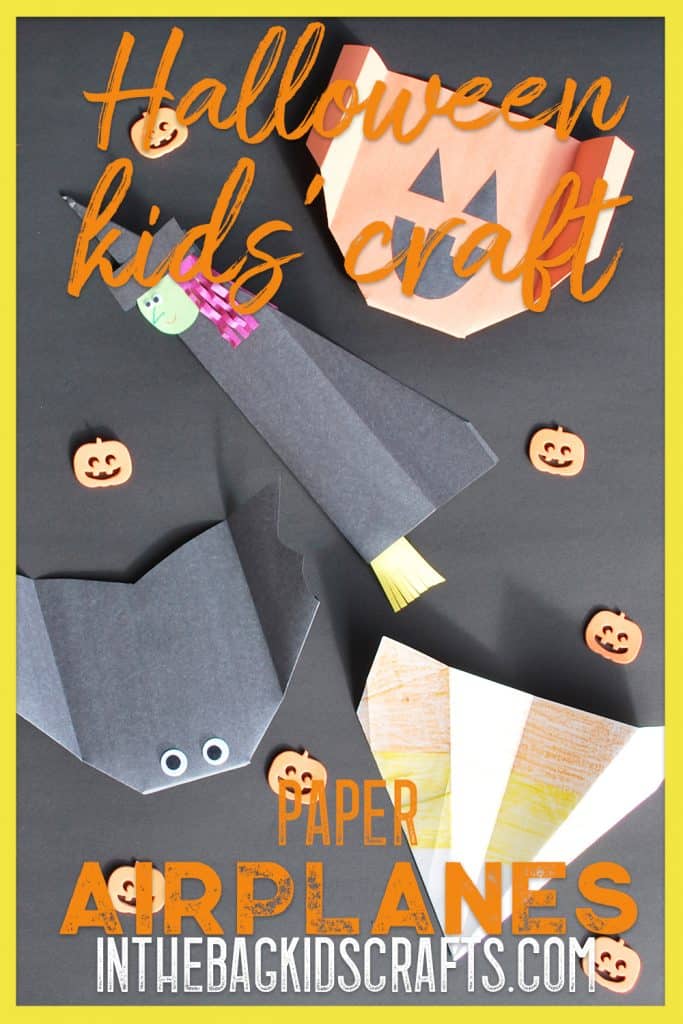 Halloween Kids' Activity Paper Airplanes