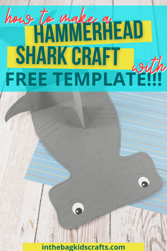 Paper Shark Craft for Kids Hammerhead Shark Design