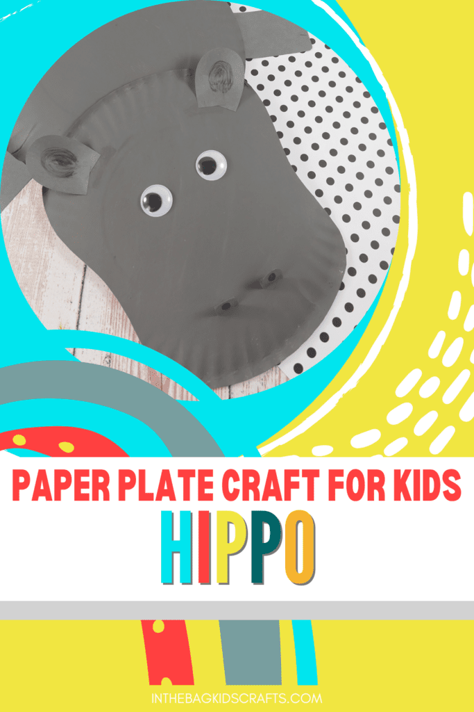 Paper Plate Hippo Craft for Kids 