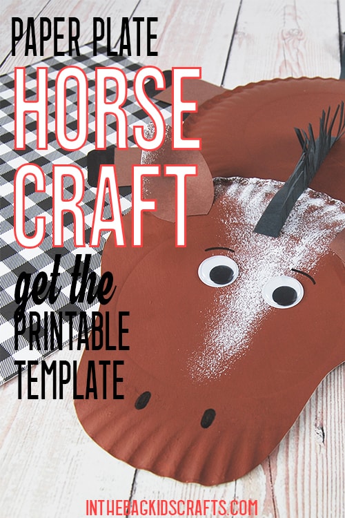 Horse Craft for Kids made from paper plates 