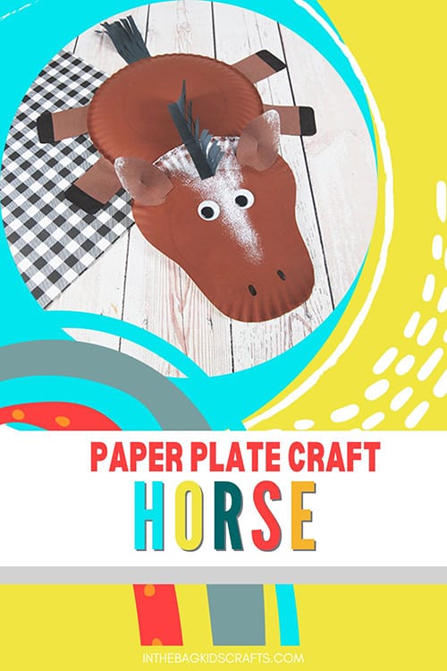 HORSE CRAFT FOR KIDS MADE FROM PAPER PLATES