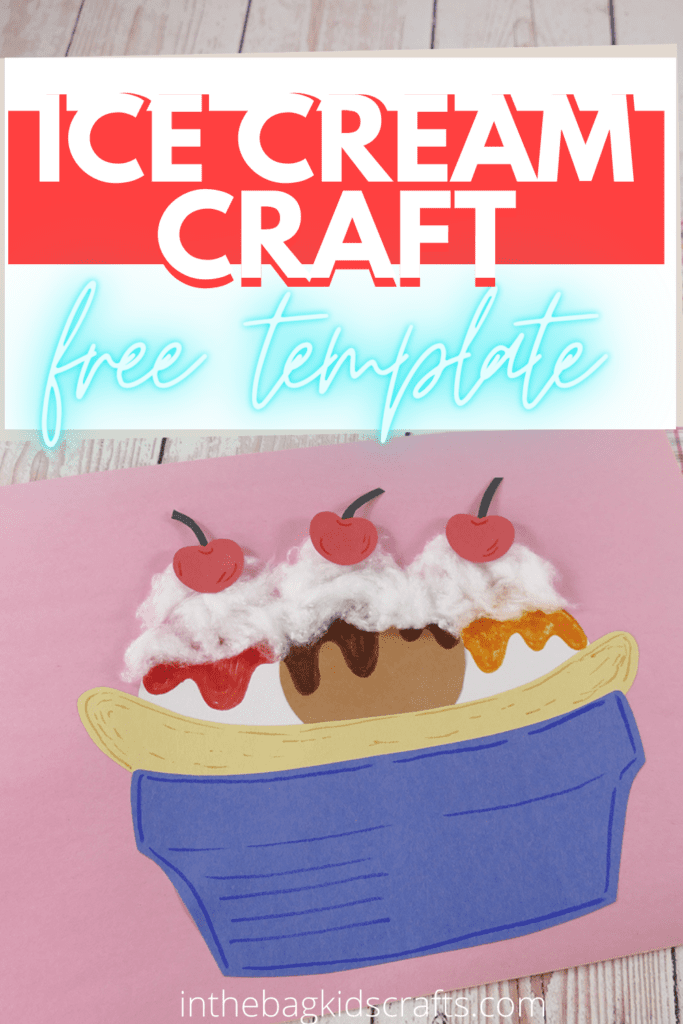 Paper Icecream Craft for Kids Sundae