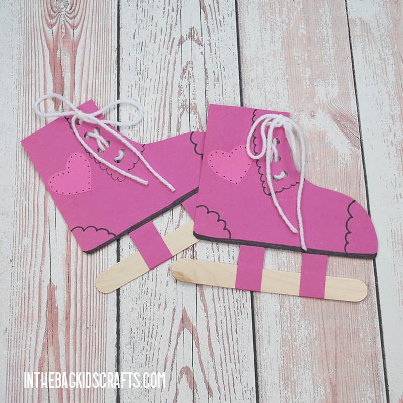 VALENTINE CRAFTS FOR KIDS ICE SKATES