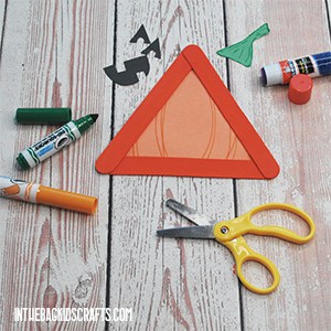 HALLOWEEN MONSTER ARTS AND CRAFTS JACK-O-LANTERN STEP 2