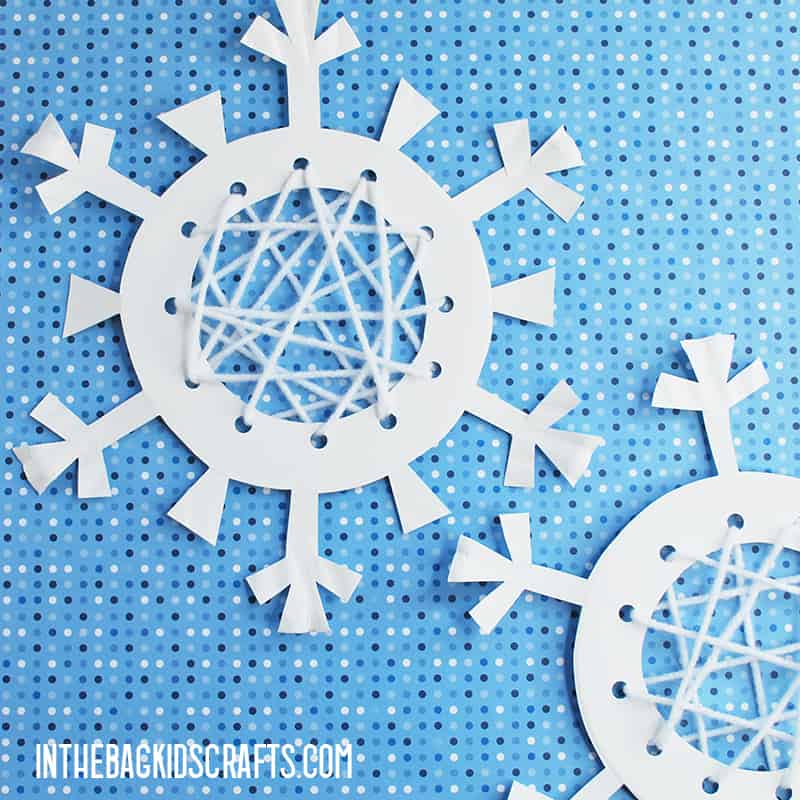 LACING ACTIVITIES SNOWFLAKES