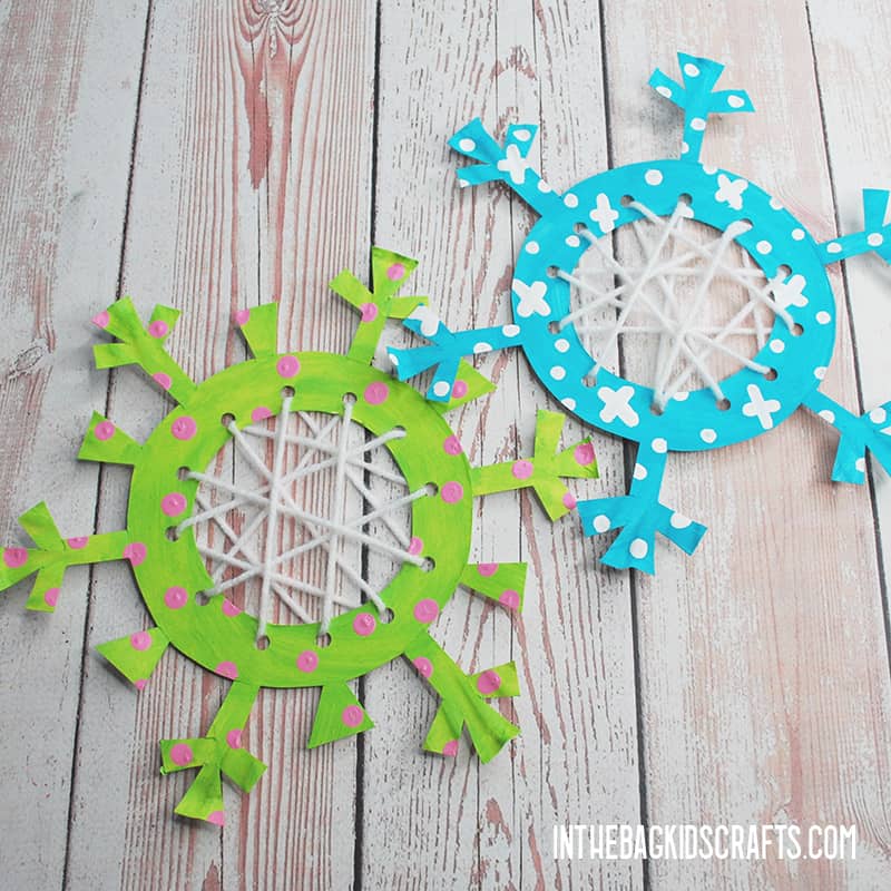 SNOWFLAKE PAPER CRAFTS PAINTED 