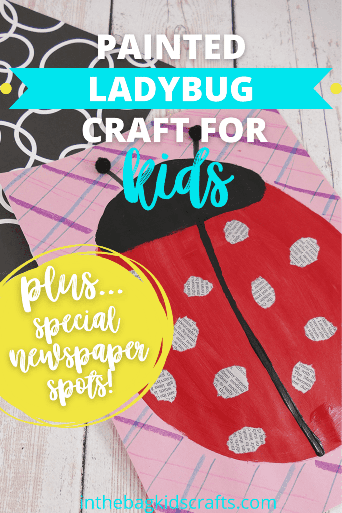 BUG CRAFT FOR KIDS LADYBUG 