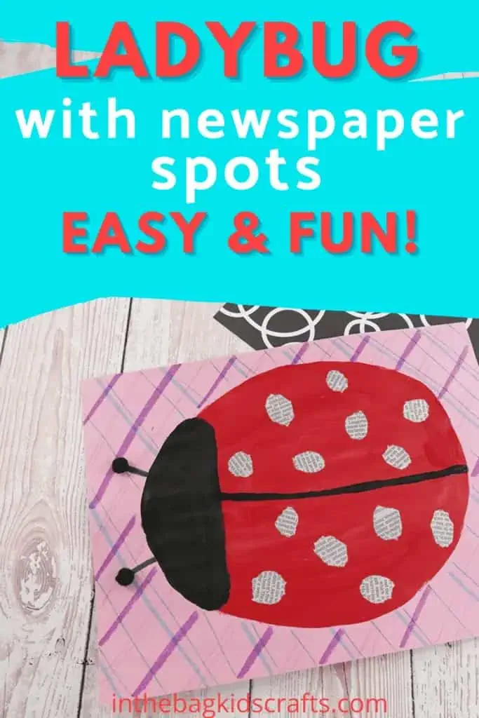 INSECT CRAFT FOR KIDS LADYBUG ART 