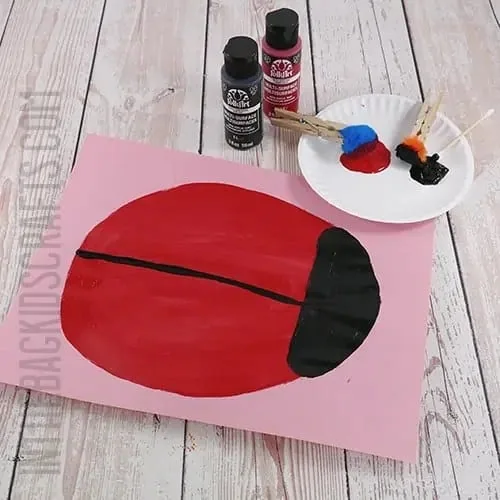 LADY BUG CRAFT STEP 1