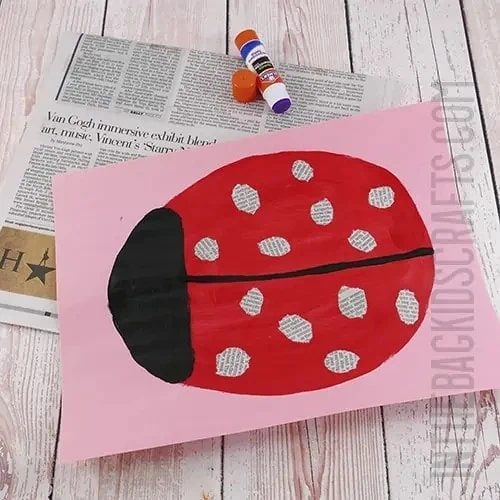 LADYBUG CRAFT STEP 2