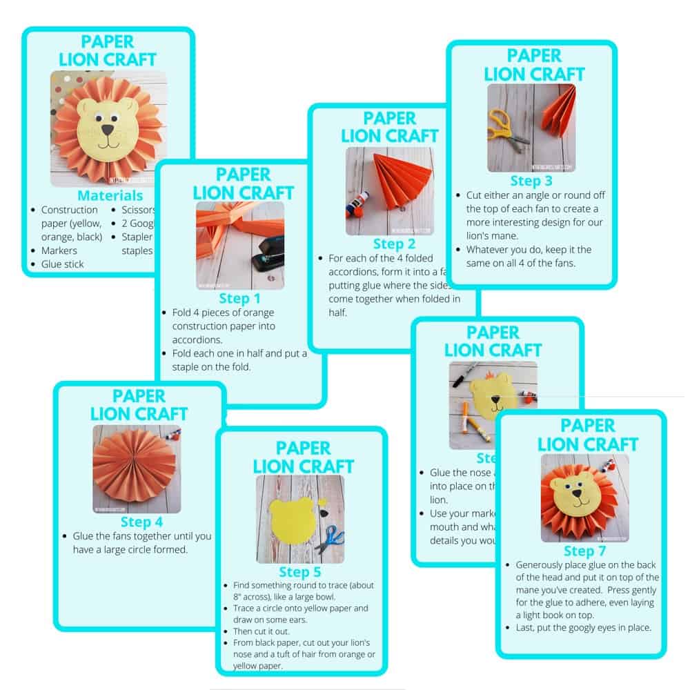 Kids Crafts Flashcards Example