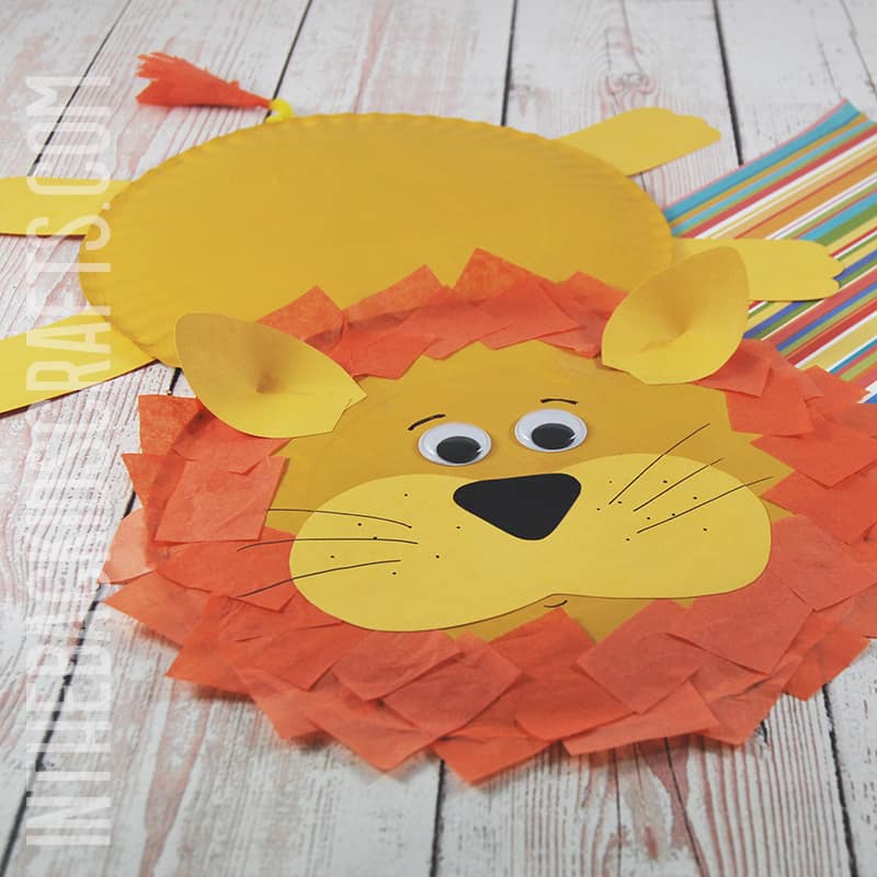 Paper Plate Lion Craft for Kids