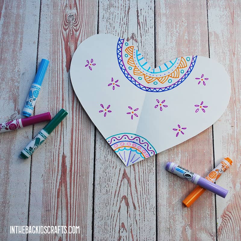 PAPER HEARTS CRAFT STEP 2