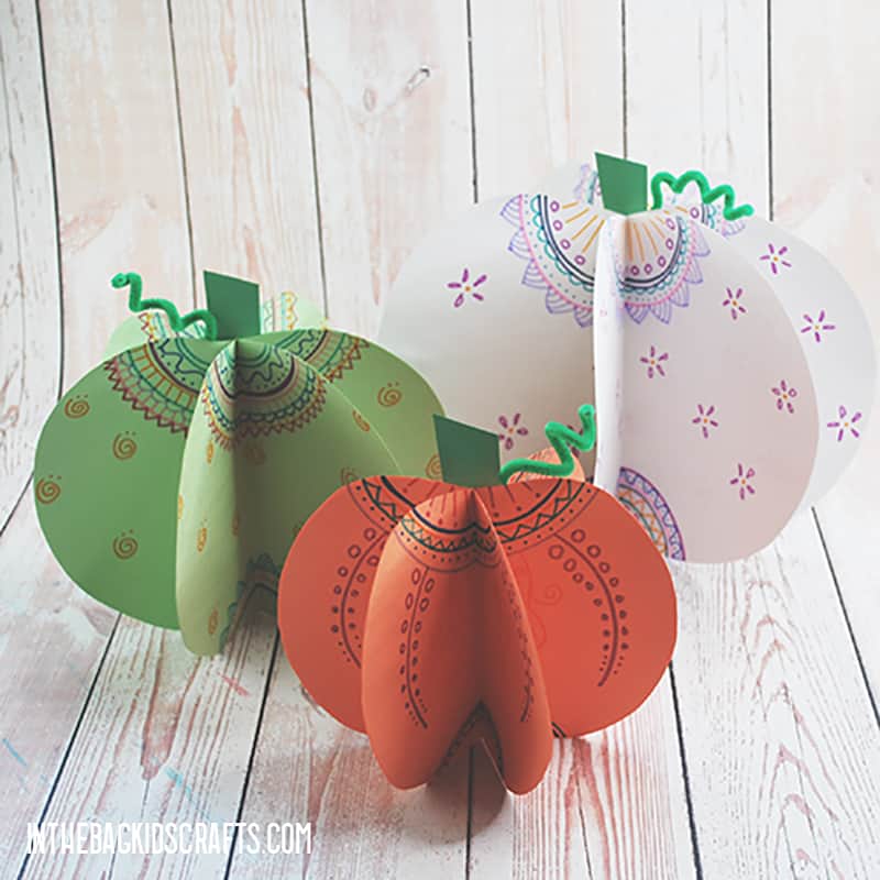 DIY PAPER PUMPKINS 3D