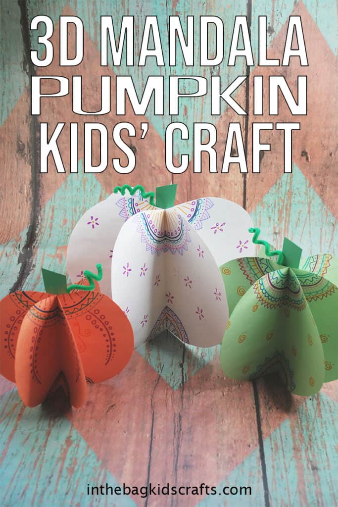 3D DIY PAPER PUMPKINS FOR KIDS 