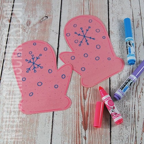 mitten craft step 2