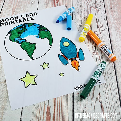 MOON CRAFT DIY CARD STEP 5