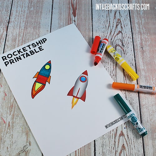 ROCKETSHIP TEMPLATE MOON CRAFT STEP 3