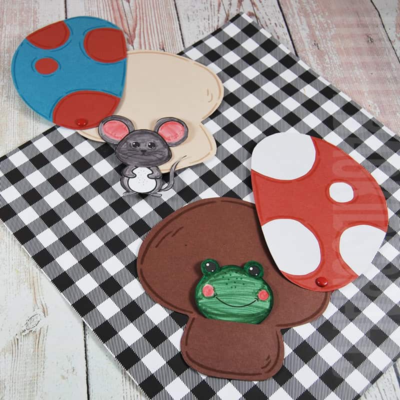easy paper mushroom craft for kids