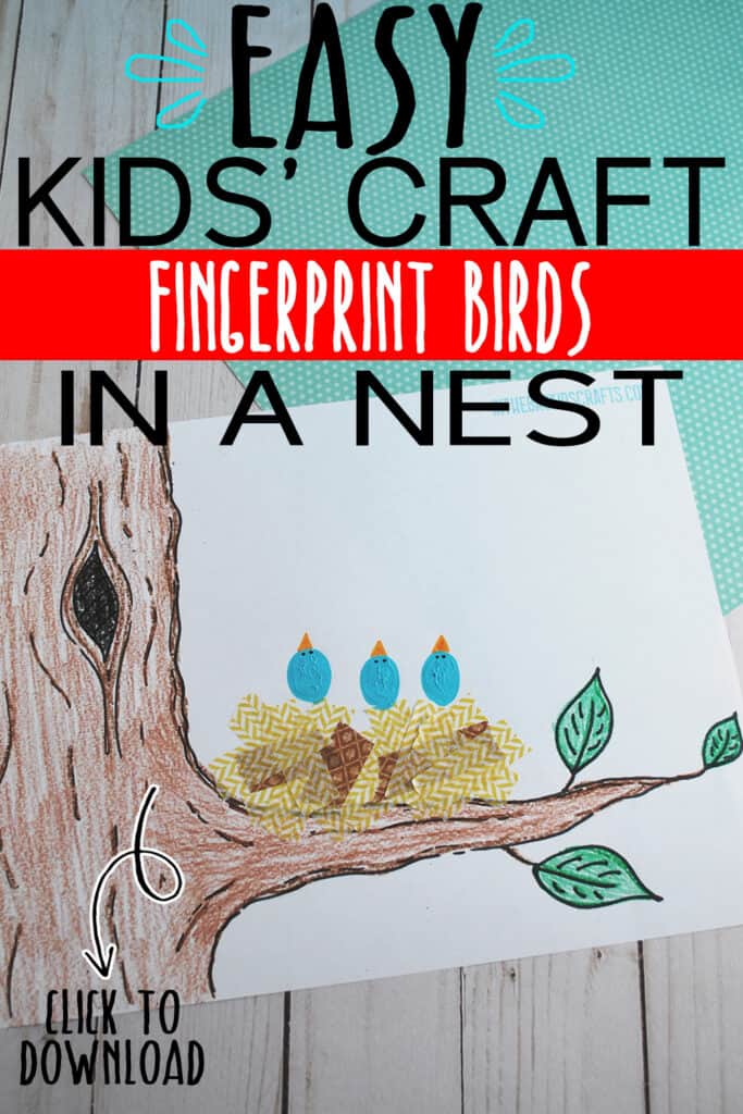 BIRD NEST CRAFT FOR PRESCHOOLERS 