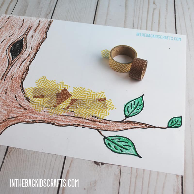 BIRD NEST CRAFT FOR PRESCHOOLERS STEP 2