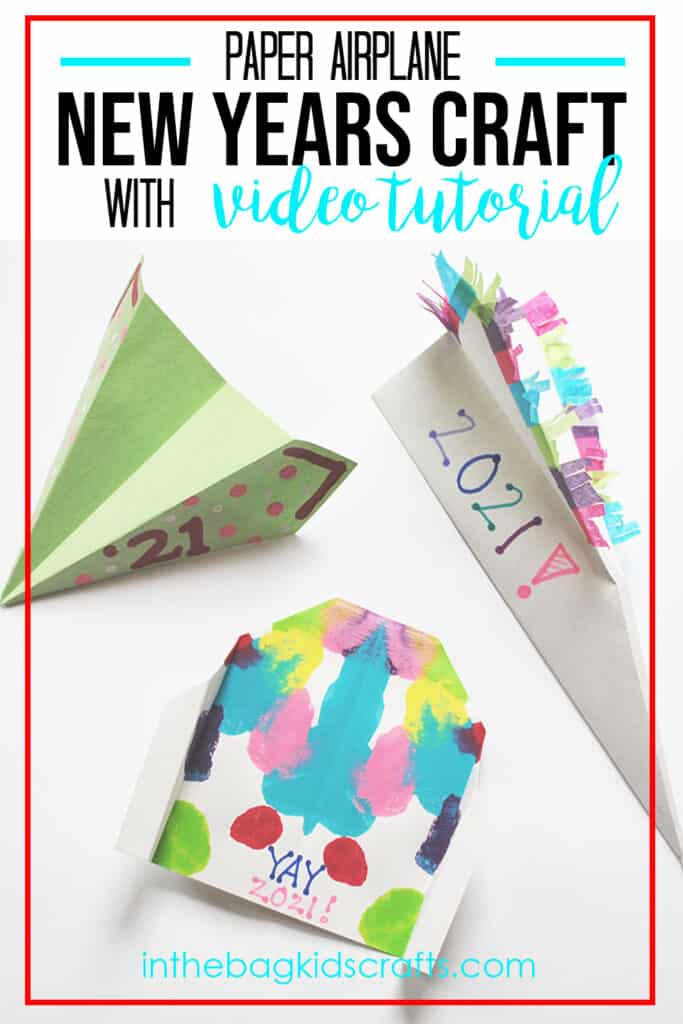 NEW YEARS CRAFT PAPER AIRPLANES 