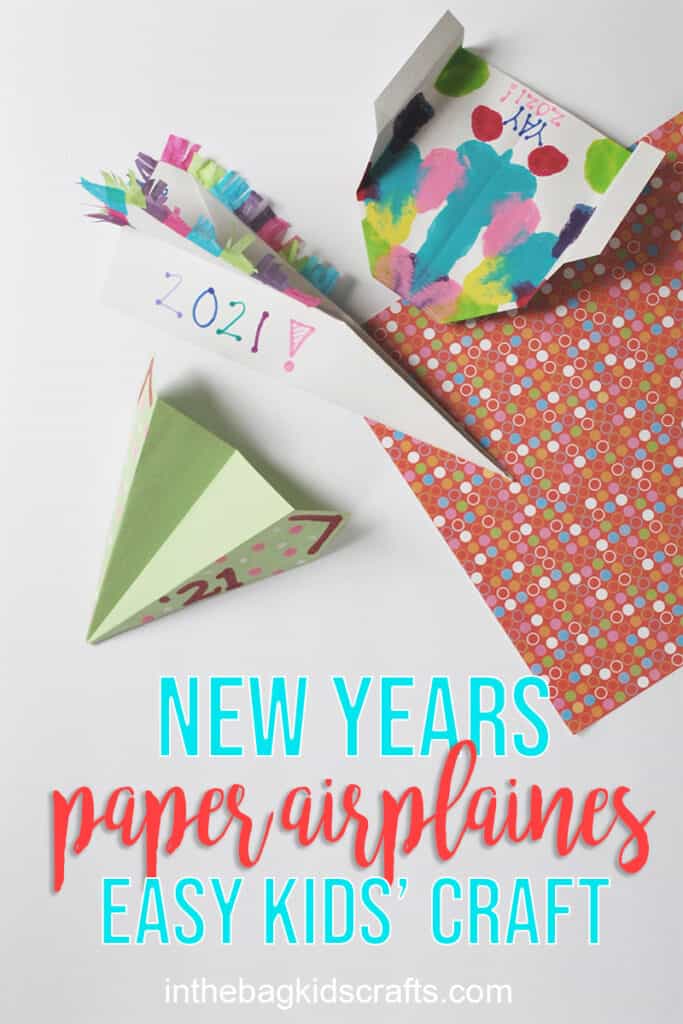 NEW YEARS CRAFT PAPER AIRPLANES 