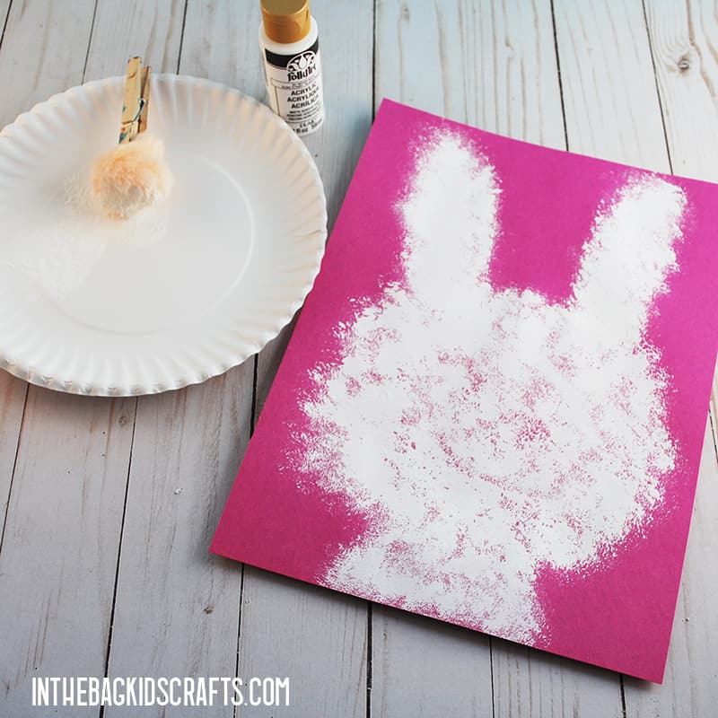 EASY PAPER BUNNY CRAFT STEP 1