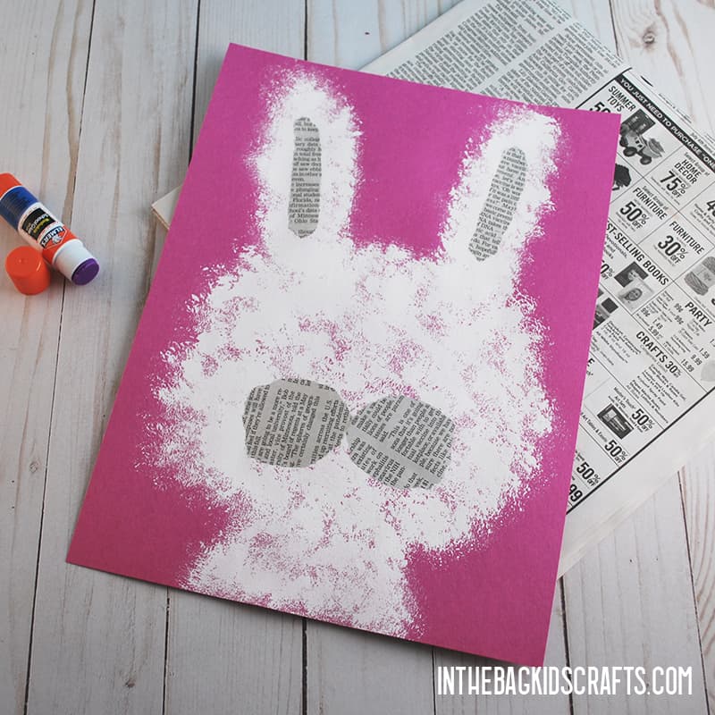 EASY PAPER BUNNY CRAFT STEP 2
