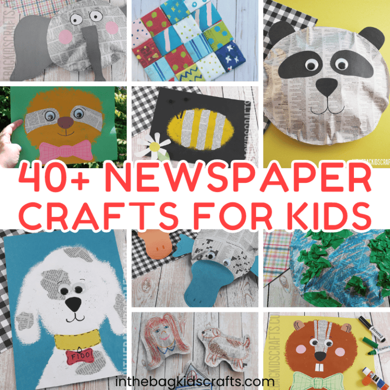 Newspaper Crafts for Kids