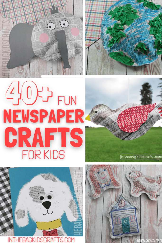 40+ newspaper crafts for kids 