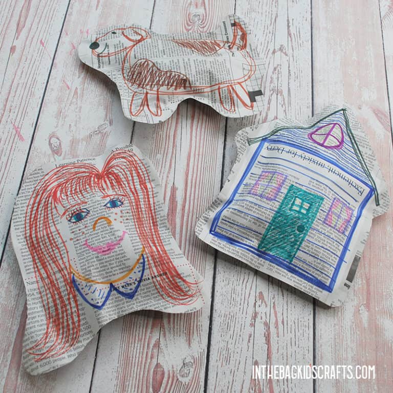 NEWSPAPER CRAFTS FOR KIDS