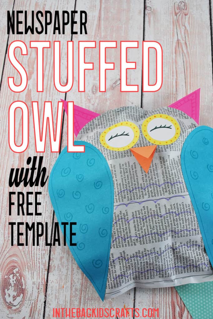 NEWSPAPER OWL CRAFT FOR KIDS 