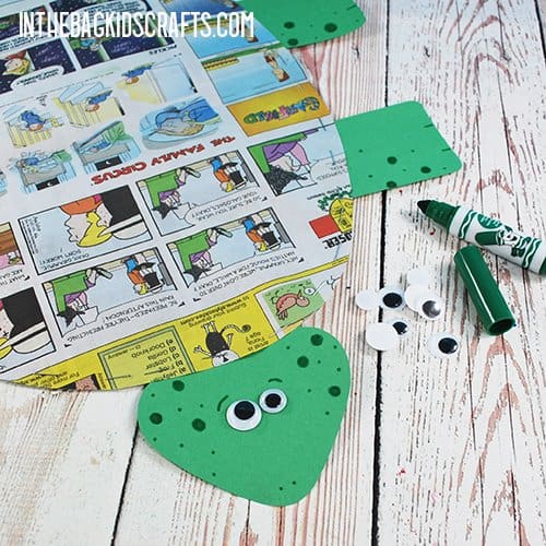 PAPER TURTLE CRAFT STEP 4