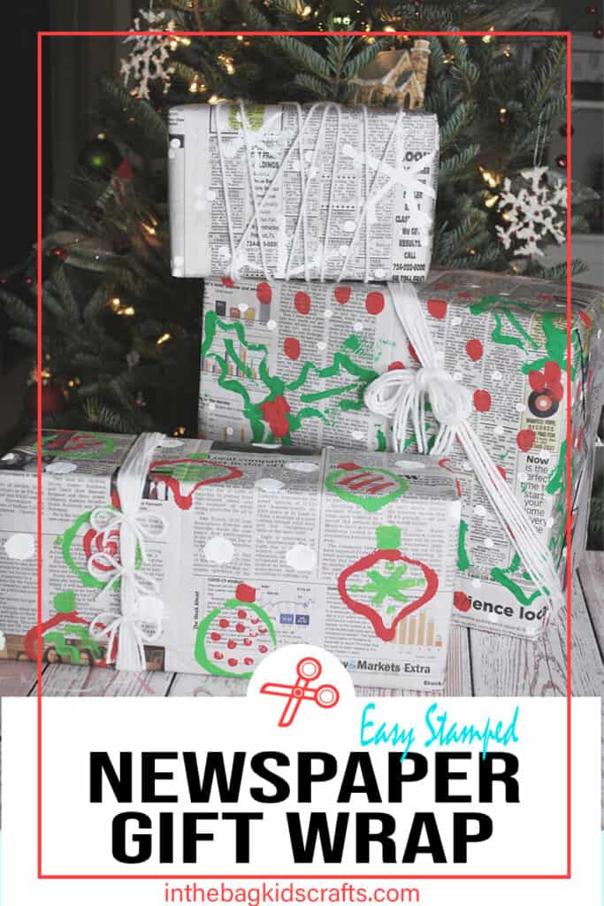 DIY Wrapping Paper from Newspaper 