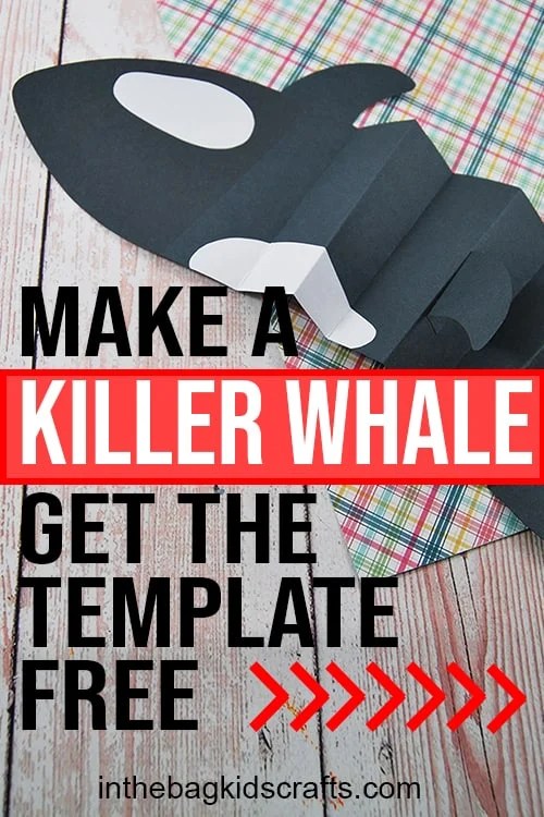 Paper Orca Craft for Kids 