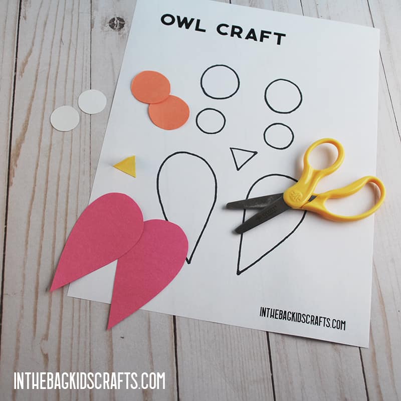 PAPER BAG OWL CRAFT STEP 2