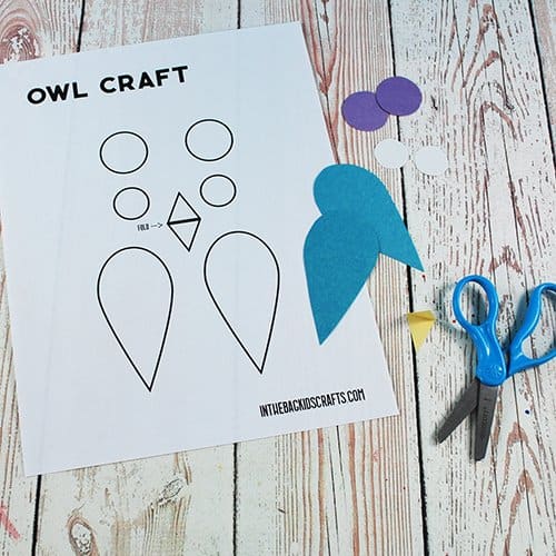 OWL CRAFT TEMPLATE STEP 3