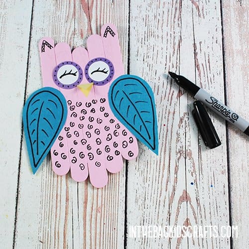 EASY OWL CRAFT FOR PRESCHOOLERS STEP 6